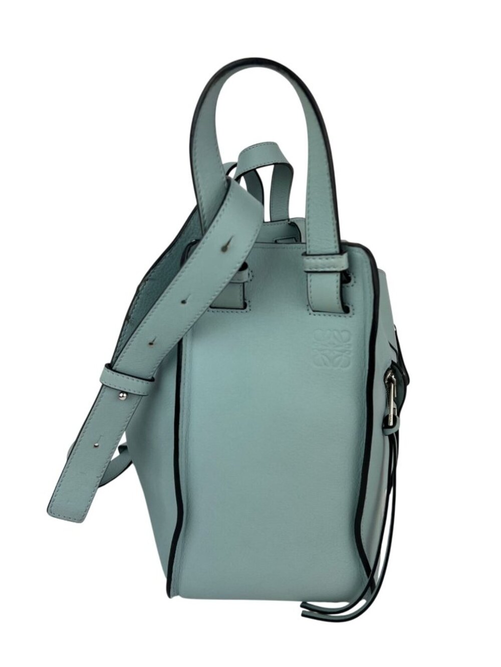 Loewe Small Hammock Blue Calfskin Shoulder Bag